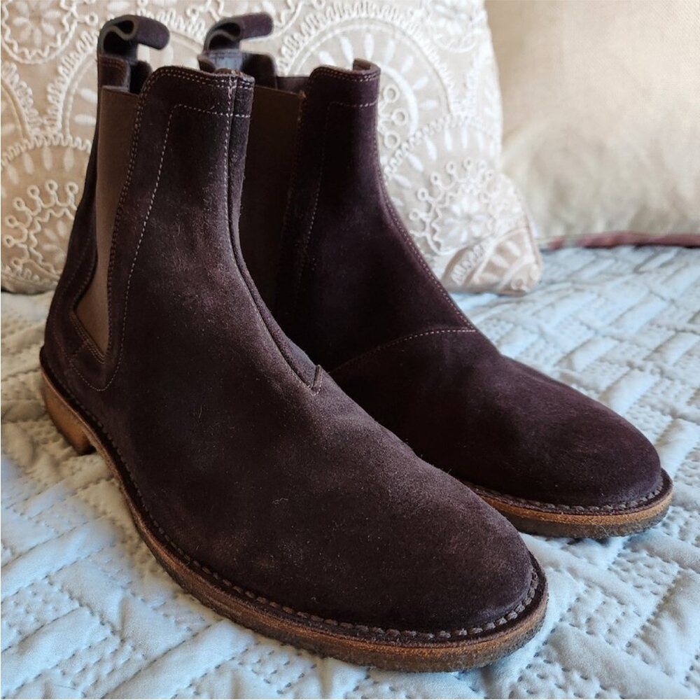 Bottega Veneta Brown Chelsea Ankle Boots - Picture 4 of 9